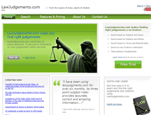 Tablet Screenshot of lawjudgements.com